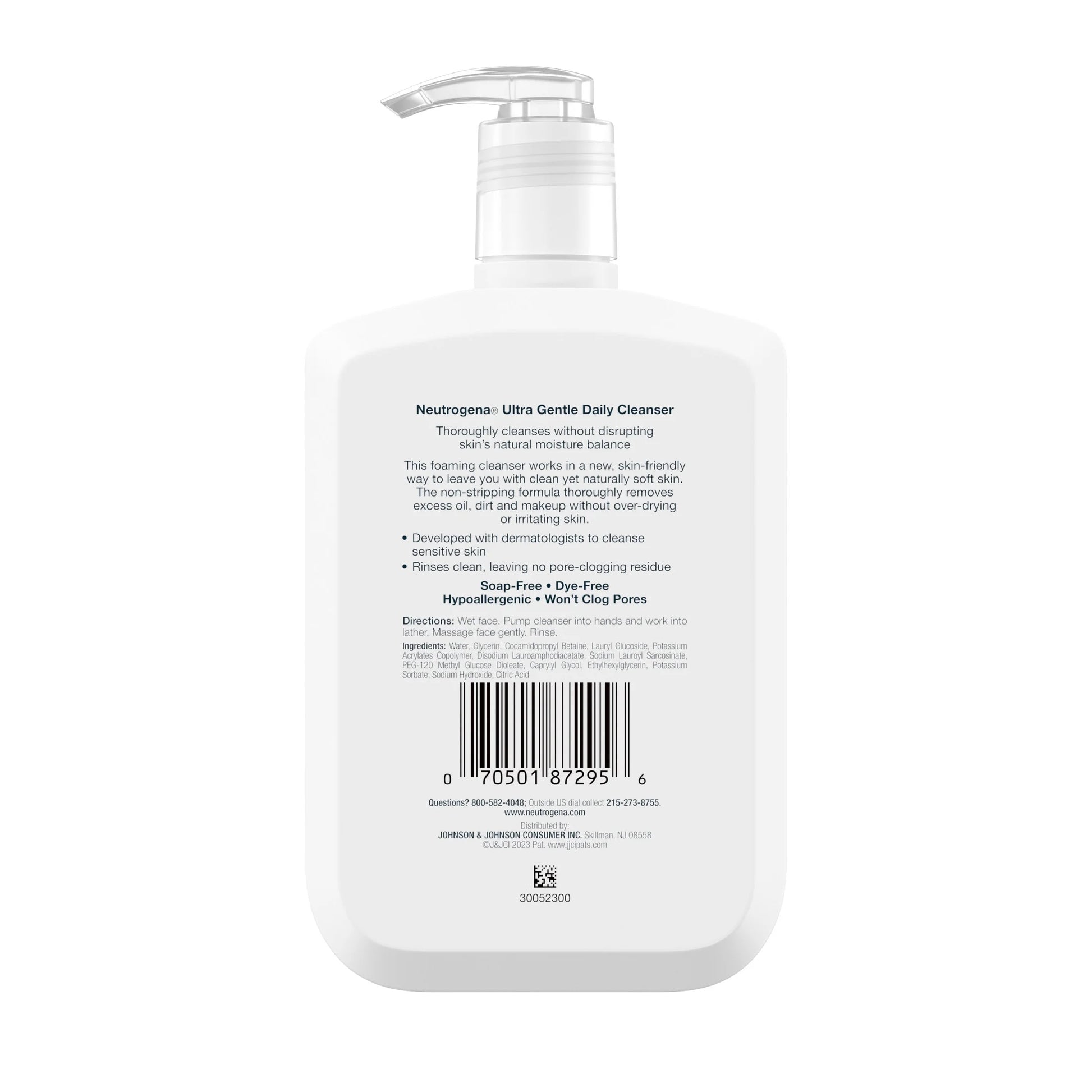 (2 Pack)  Ultra Gentle Daily Foaming Facial Cleanser, 12 Fl. Oz